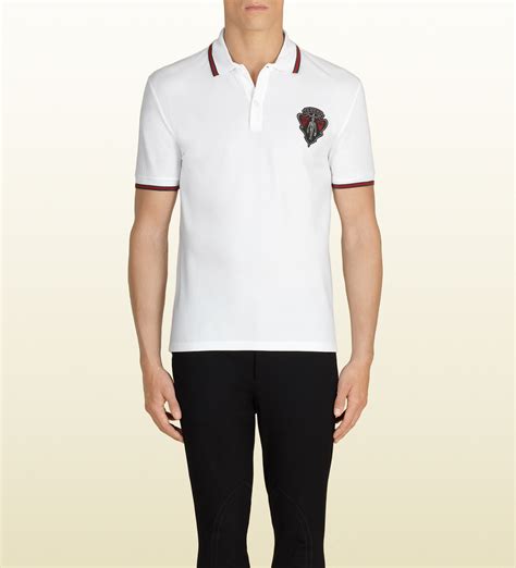 gucci polo white|gucci polos for less.